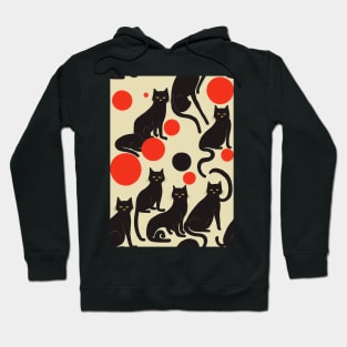 Black Cats for Cat lovers. Perfect gift for National Black Cat Day, #12 Hoodie